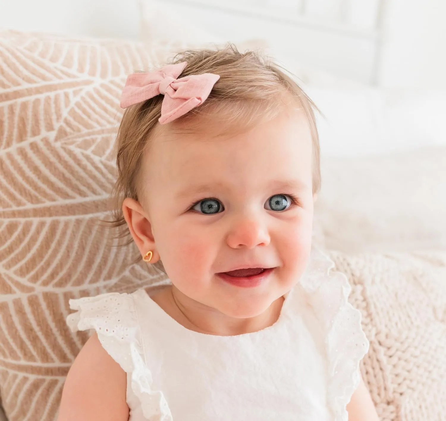 Cherished Moments Children's Sterling Silver or 14k Gold Plated Cultured Pearl Screw Back Earrings for Babies, Little Girls, Kids and Toddlers
