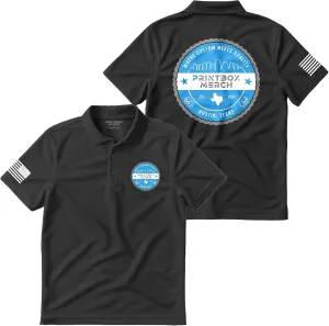 Custom Polo Shirts for Men, Add Any Logo or Text, Mens Polo Shirts Perfect for Golf, Work, Leisure, Short Sleeve Shirt