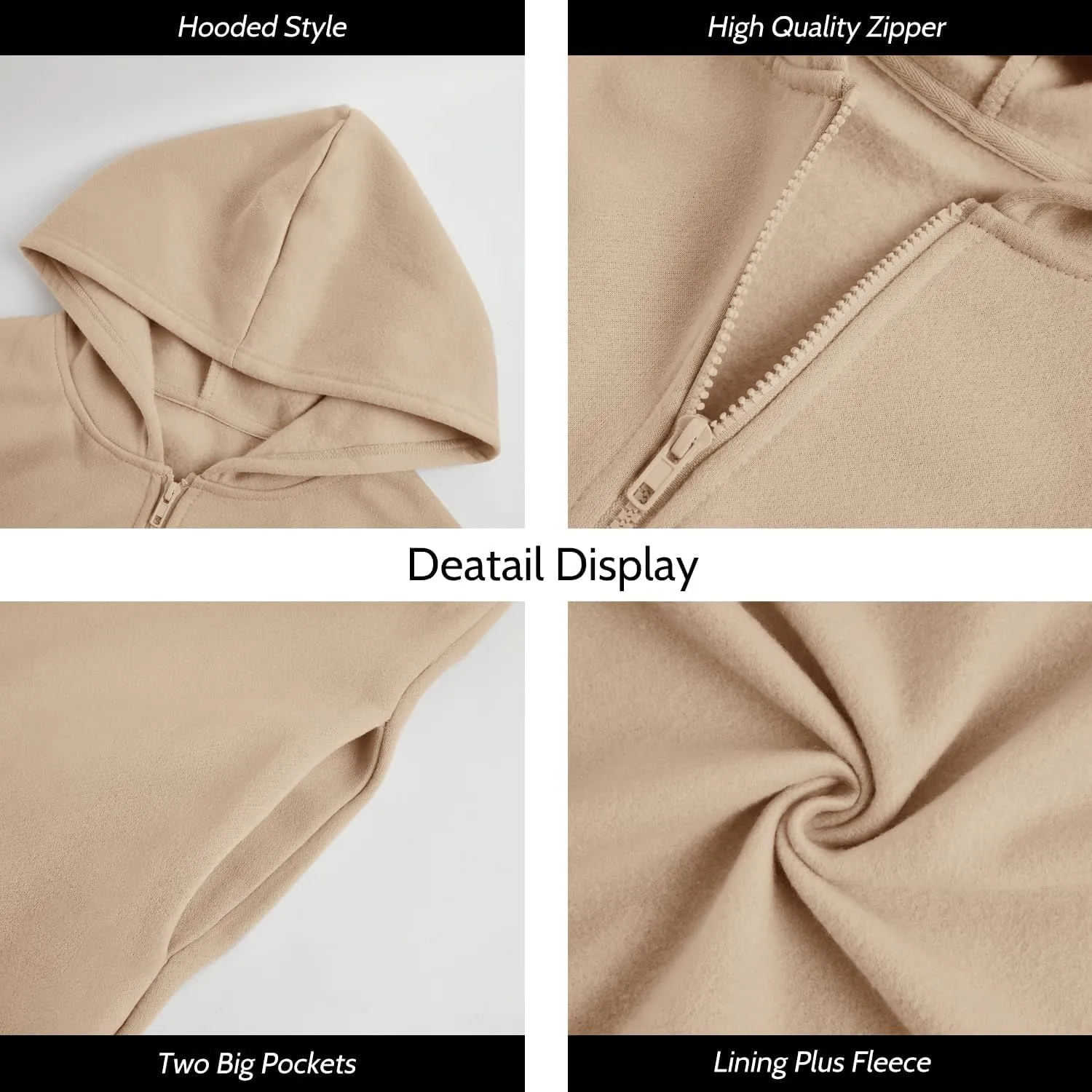 Dyexces Women Zip Up Hoodie Casual Long Hoodies for Women Tunic Sweatshirts Jackets Winter Coat with Pockets