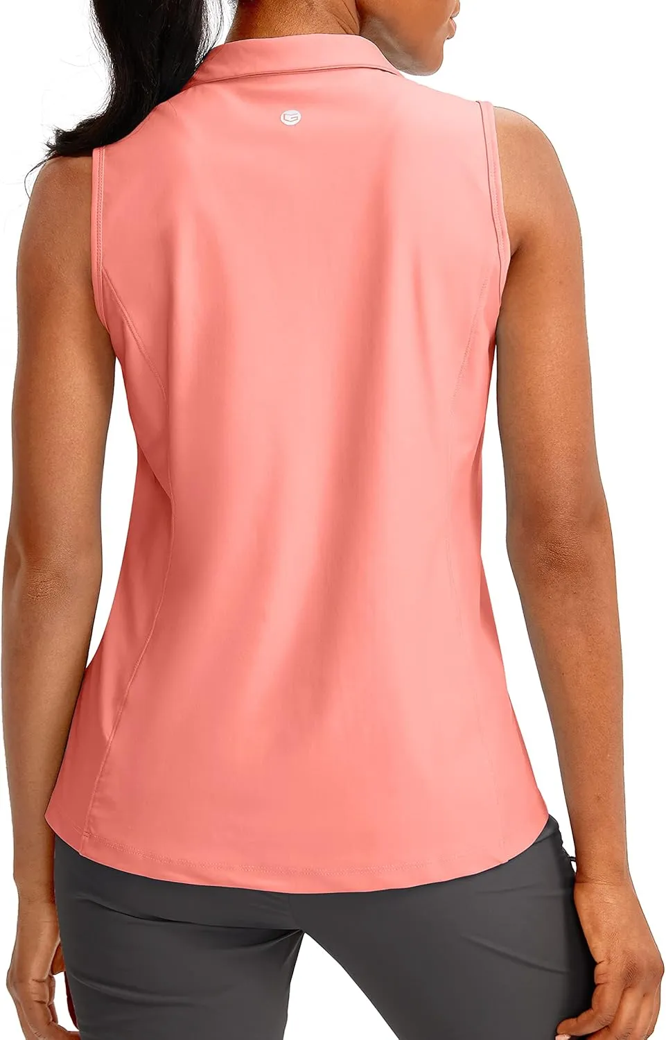 G Gradual Women's Sleeveless Golf Polo Shirts Tennis Quick Dry Collared Tank Tops V-Neck Polos for Women