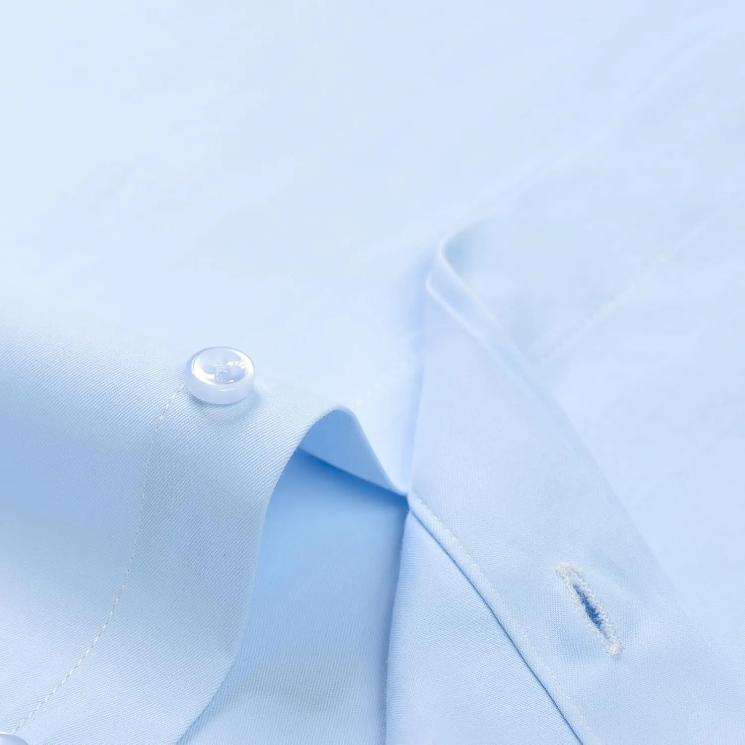 Men's Formal Dress Shirts Hidden Button Front French Cuffs Shirt Random Metal Cufflinks