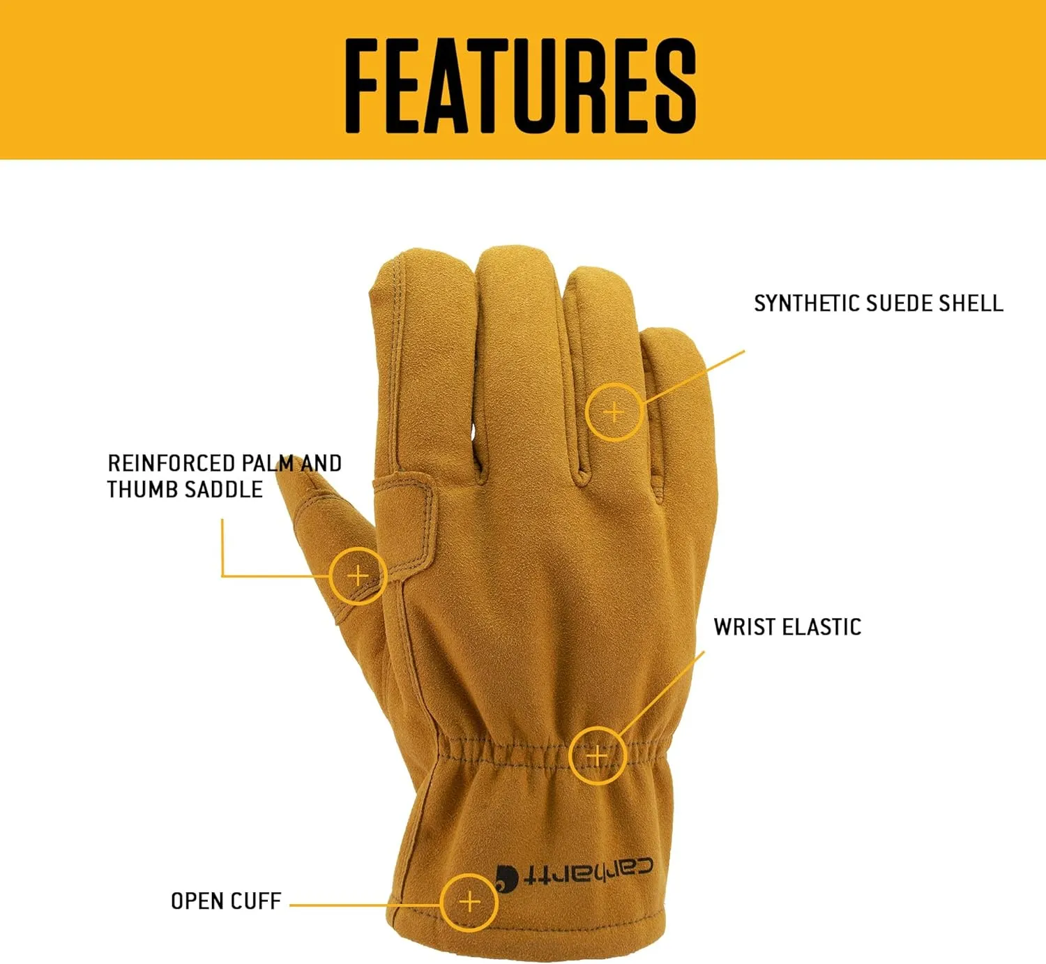 Mens Leather Fencer Work Glove