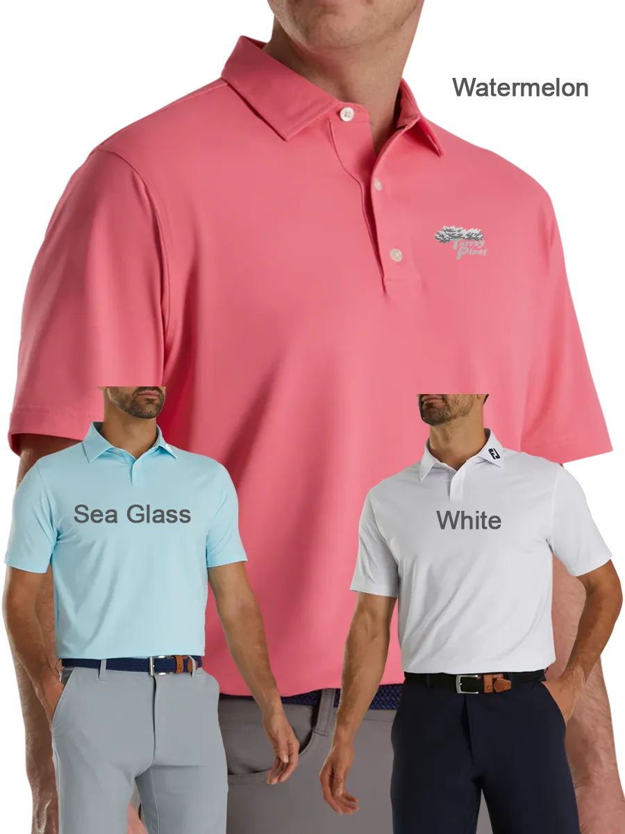 Torrey Pines Performance Solid Self Collar Men's Golf Polo