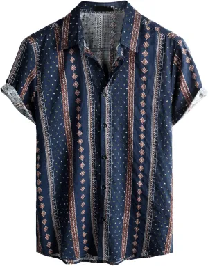 VATPAVE Mens Casual Hawaiian Floral Shirts Short Sleeve Button Down Tropical Shirts Beach Summer Shirts