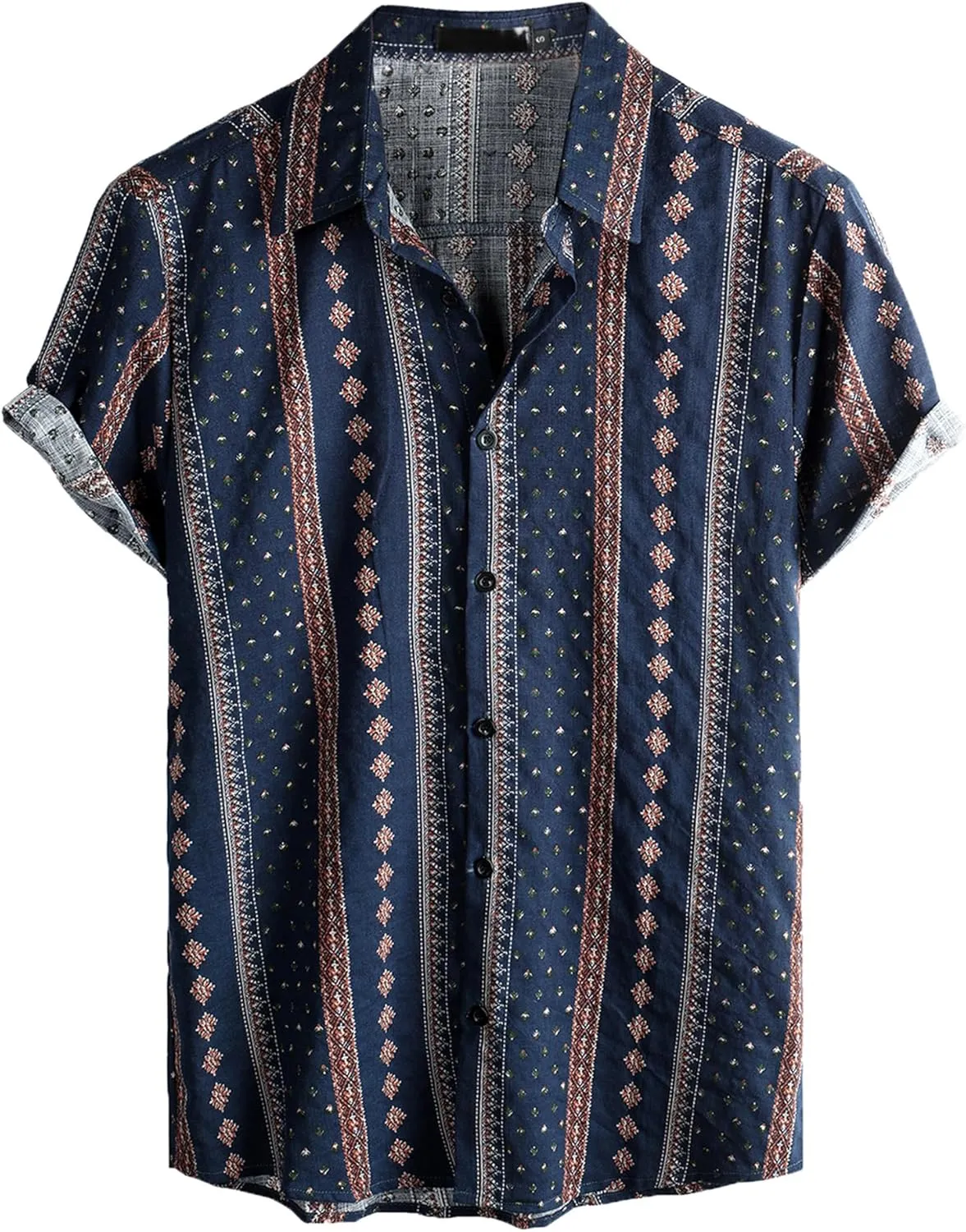 VATPAVE Mens Casual Hawaiian Floral Shirts Short Sleeve Button Down Tropical Shirts Beach Summer Shirts