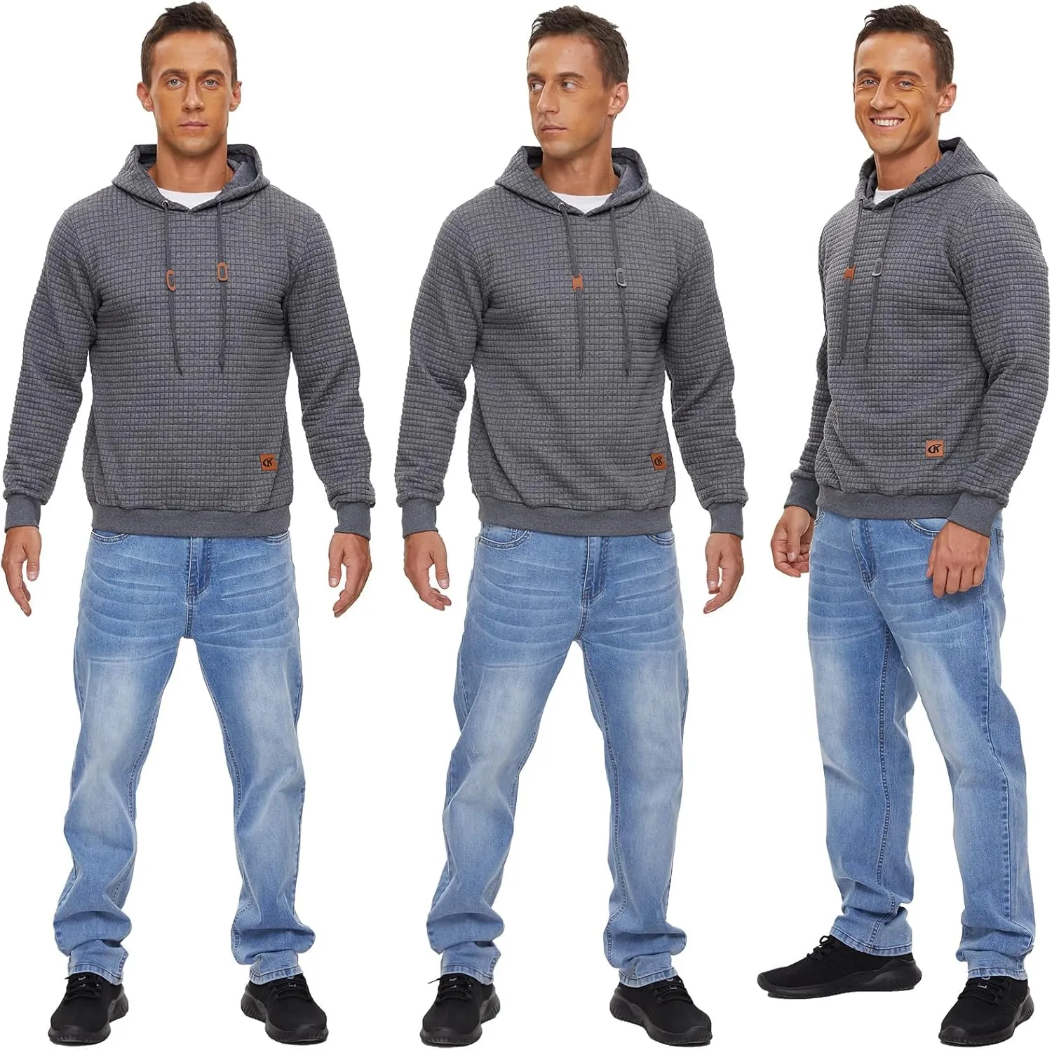 YuKaiChen Men's Casual Pullover Hoodies Long Sleeve Hooded Sweatshirts